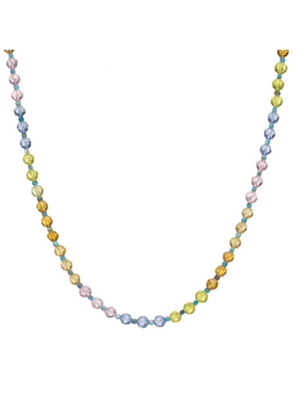Mayamar Pastel, 24 karat gold and Real Turquoise Beaded Necklace NEW $108 MSRP - Picture 13 of 13